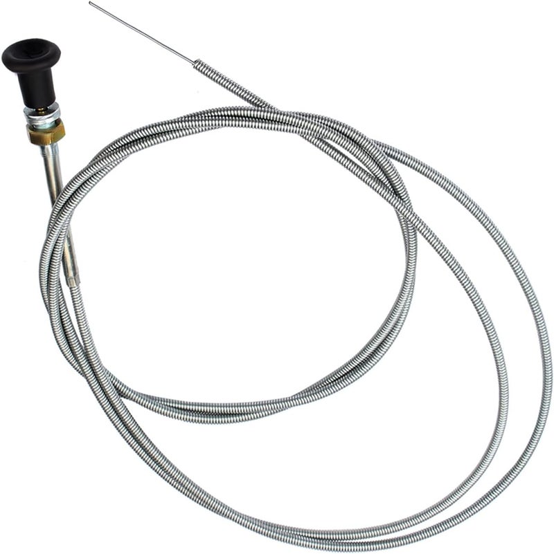 amavoler Carburetor Push Pull Choke Control Cable 96" Aftermarket Replacement Parts Compatible for Go Kart 60122 290835 Lawn Tractor Mower Bike Universal. - Image 1